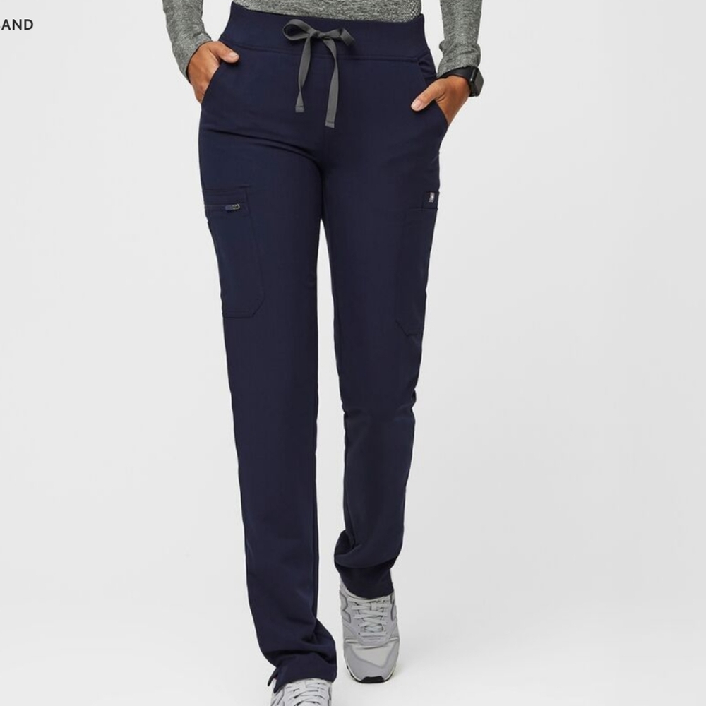 Figs Yola Skinny (straight leg) Scrub Pants XXS Navy Blue